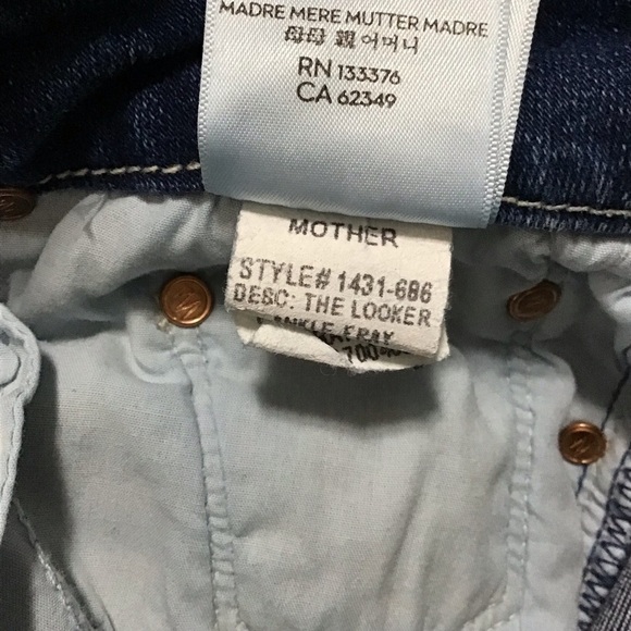 MOTHER Jeans The Looker Ankle Fray in Satisfaction Guaranteed Size 26. - Picture 11 of 12